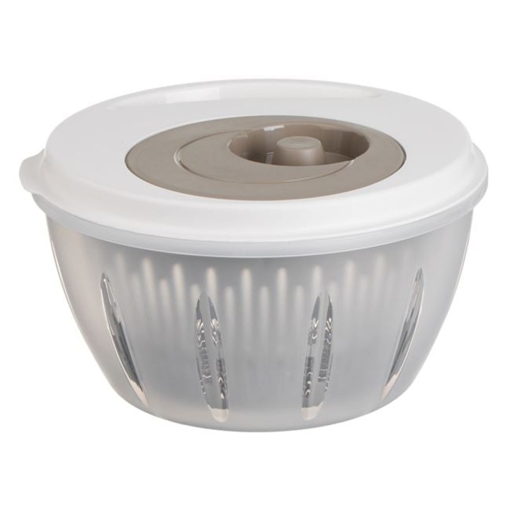 Сушилня 25x14,5 см - 4,5 л Бяла пластмаса в сив цвят