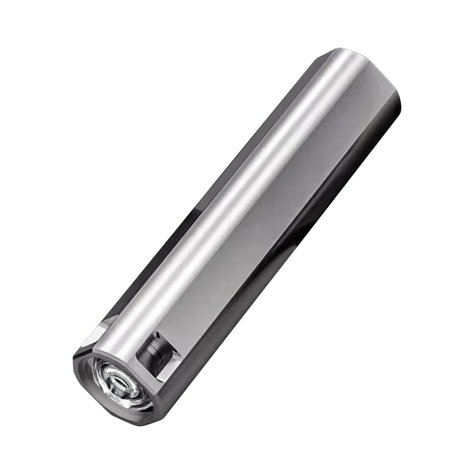Lanterna LED reincarcabila YANYXR, compacta, zoomabila, argintie