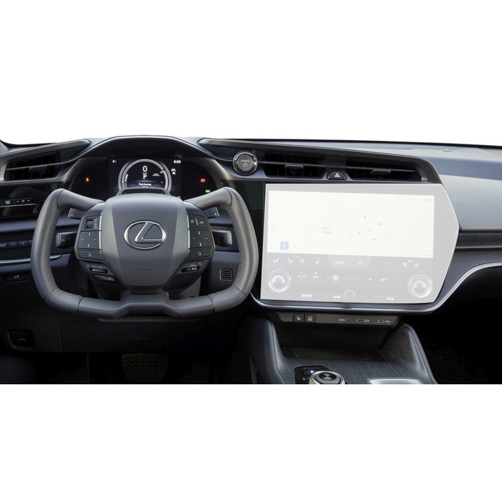 Защитно фолио за навигация, Duragon, Lexus RZ 450e 2022-2025, Матов силикон, Устойчив на надраскване, Устойчив на отпечатъци от пръсти, Противоотражателен, Регенериращ се