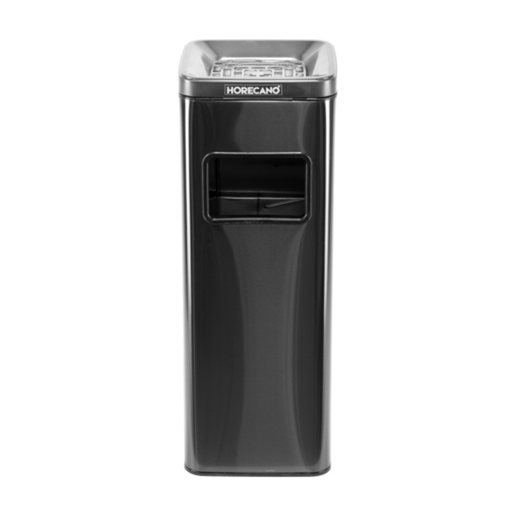 Пепелник HORECANO, 25.5x25.5xh68cm, черно злато