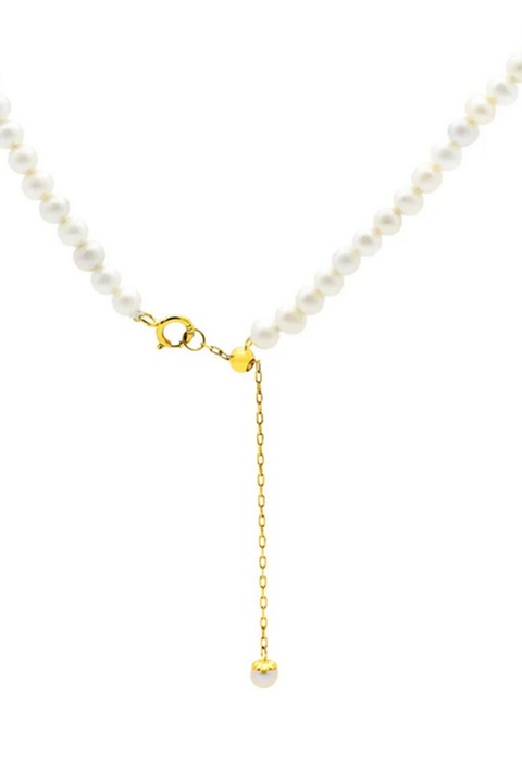 DIVA PEARLS, Colier cu perla Kalista, Alb, Auriu