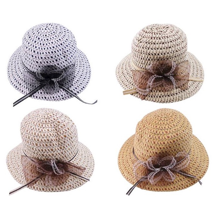 Palarie dama TROPIC cu funda, multicolor, set