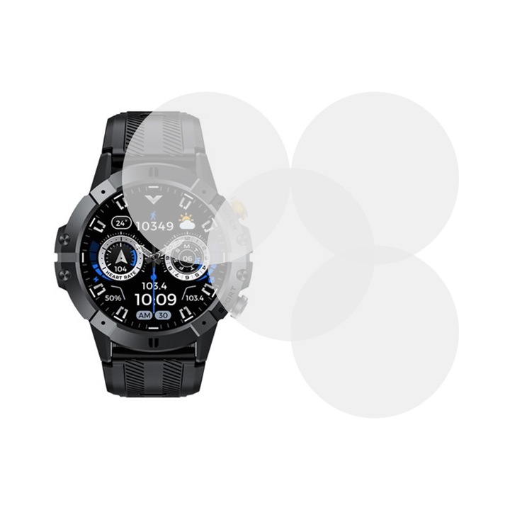 Комплект от 4 x фолио, съвместимо с Cubot C29, Comando Shield Full Glue, Renewable силиконов хидрогел, Anti-shock и anti-shatter, SlimLine NanoShield, Transparent