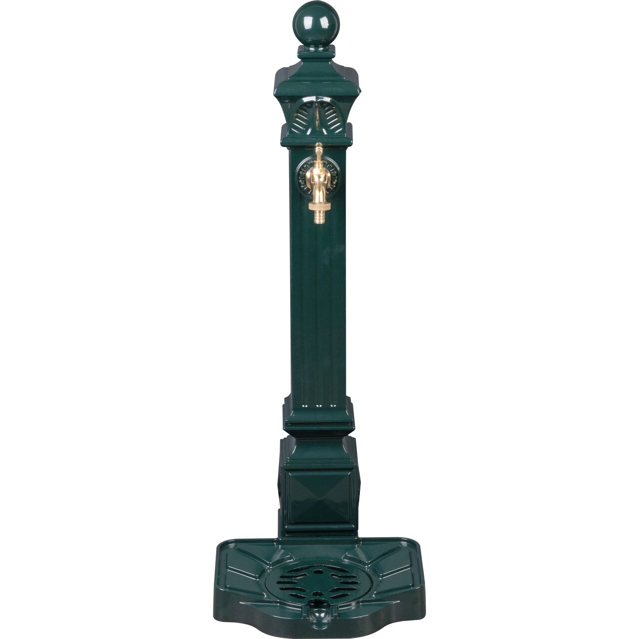 Masca robinet de gradina, verde, aluminiu, 33x29x82 cm, Strend Pro ...