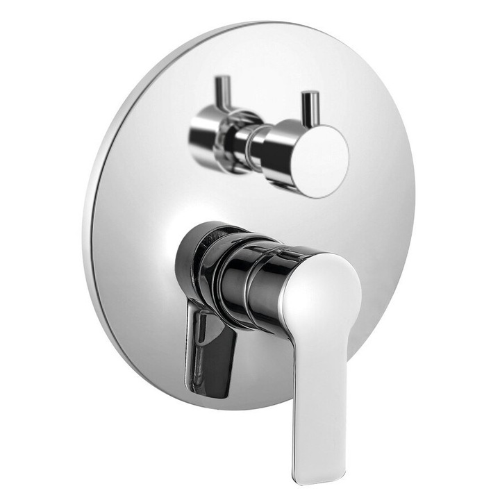 Bruckner BARON fürdőszobai csaptelep, 2 kivezetéses, króm, 180x180mm