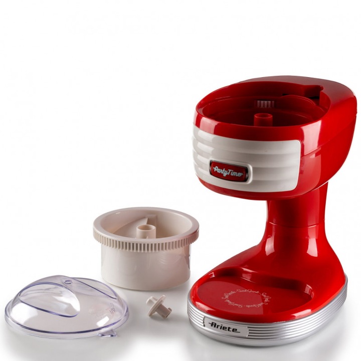 Машина за скрежина Ariete PARTY TIME 0076/00, 30W, Остриета от неръждаема стомана, Подвижна кошница, Предпазен капак, Червен
