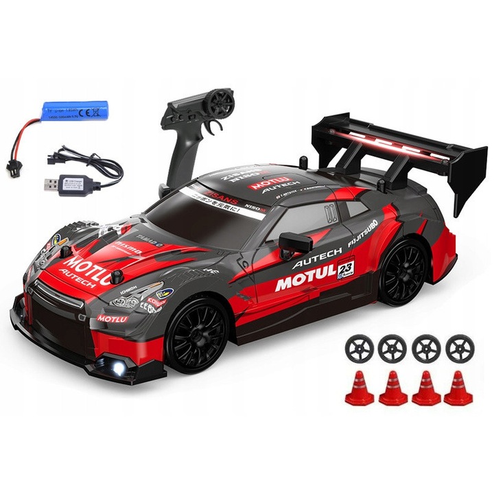 Masina cu telecomanda drift masina 4x4 roti + conuri auto rc 30 km/h