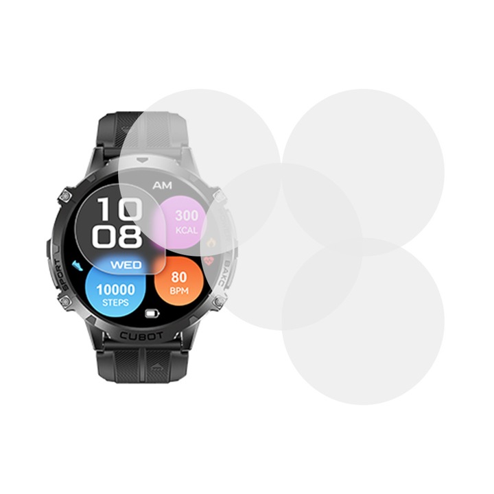 Комплект от 4 фолиа, съвместими с Cubot X3, Comando Shield Full Glue, Renewable силиконов хидрогел, Anti-shock и anti-shatter, SlimLine NanoShield, Transparent