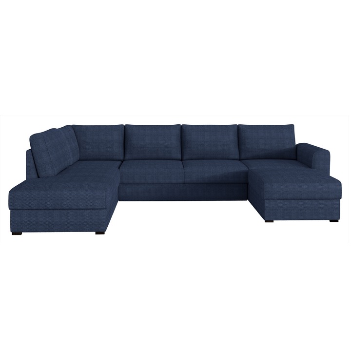 Coltar rabatabil Szafran Stanga, MIRJAN 24, bleumarin, 188x305x85 cm