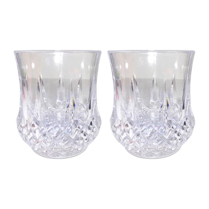 2 db színes LED pohár szett, YANYXR, folyadékkal érintkezve világít, 350ml