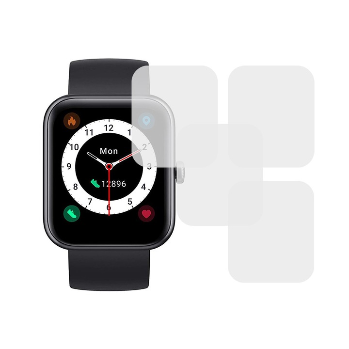 Комплект от 4 x фолио, съвместимо с Cubot ID206, Comando Shield Full Glue, Renewable силиконов хидрогел, Anti-shock и против счупване, SlimLine NanoShield, Transparent