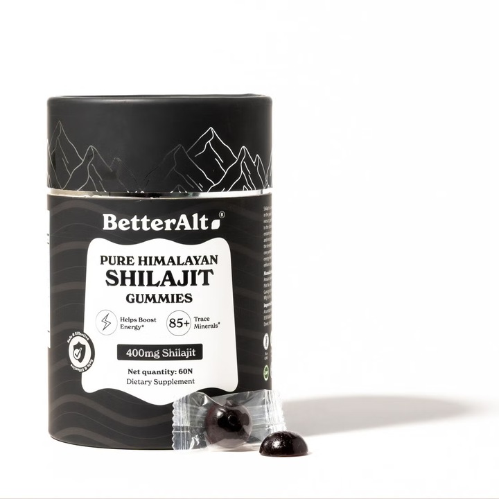 BETTER ALT® Pure Himalayan Shilajit Gummies, Jeleuri de Shilajit din Himalaya, 60 jeleuri