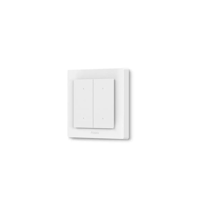 Intrerupator inteligent AQARA Light Switch H2 EU (4 Butoane, 2 Canal) (WS-K08D), Zigbee si Thread