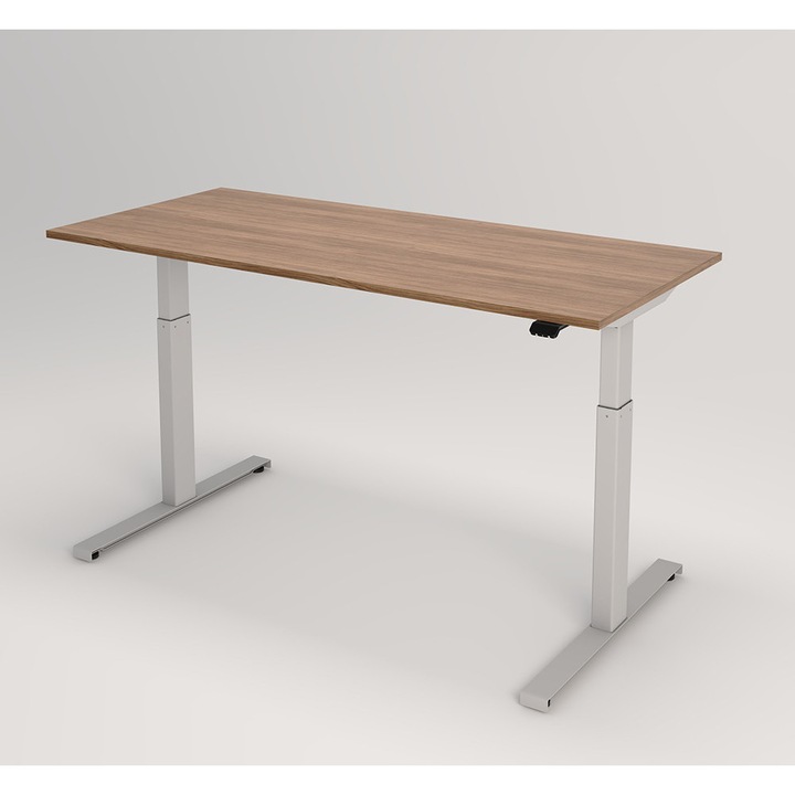 Birou cu inaltime reglabila ActivDesk, blat 65x120 cm, 2 motoare, functie de memorie, control electric si aplicatie mobila, senzor anticoliziune