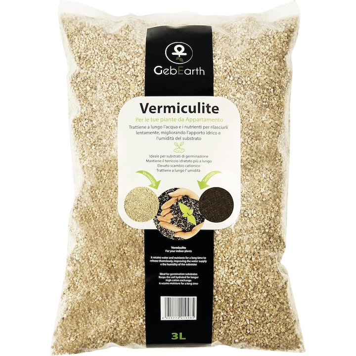 Vermiculit 3L granulatie fina 0,5/3mm Piatra