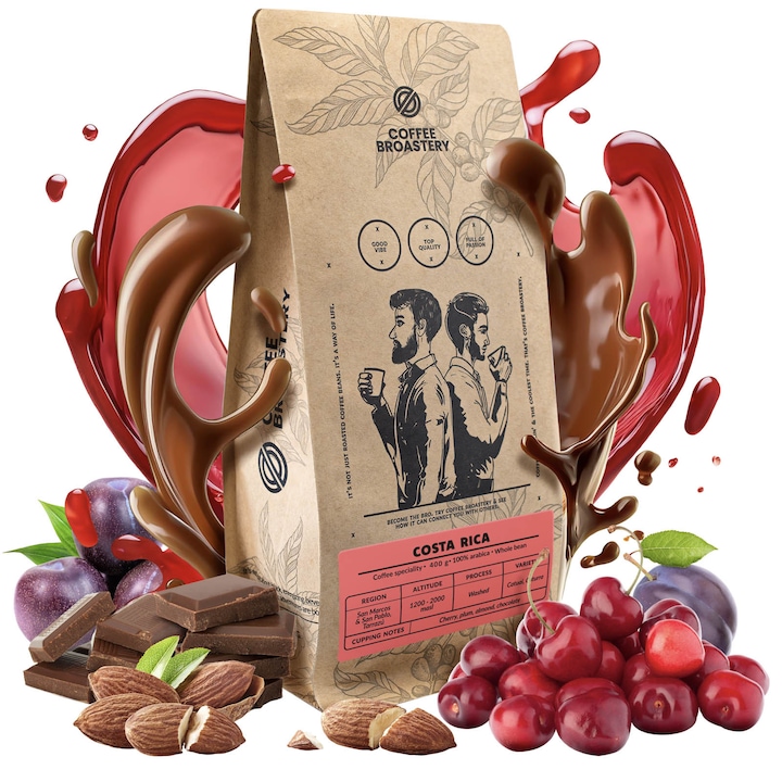 Кафе на зърна, Coffee Broastery Costa Rica San Rafael Speciality, Прясно изпечено, Арабика, 400 г