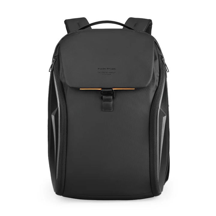 Rucsac smart pentru calatorii, Mark Ryden, impermeabil, material oxford si invelis EVA, compatibil cu laptop 15.6 inch, port USB si micro USB, compartiment laptop, spate respirabil, negru