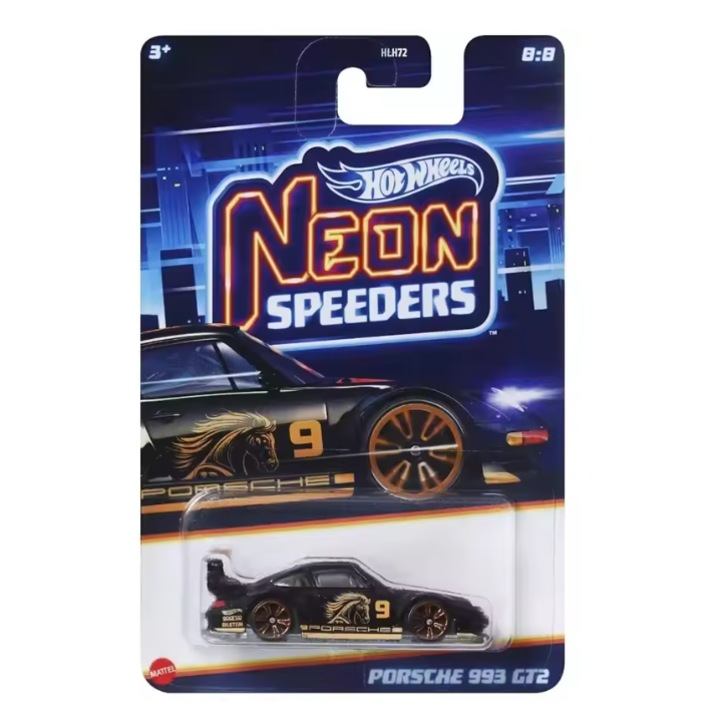 Кола Hot wheels, Porsche 993 GT2, Neon Speeders 2025