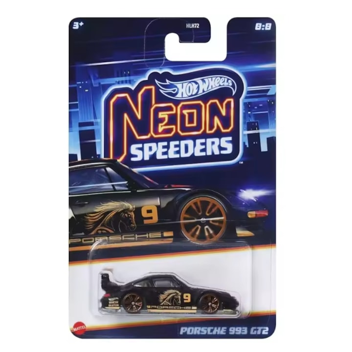 ΠΠΎΠ»Π° Hot wheels, Porsche 993 GT2, Neon Speeders 2025