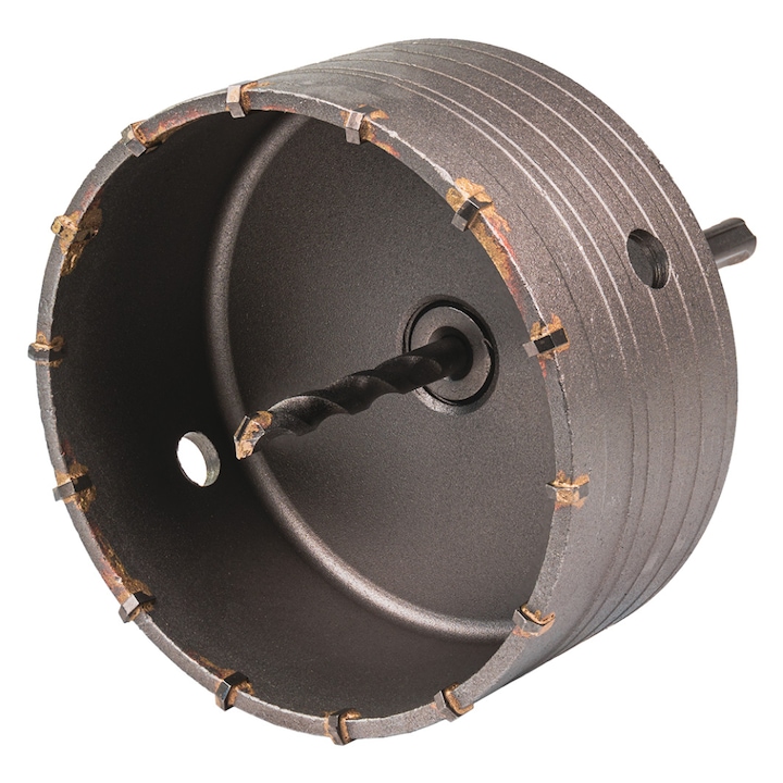 Carota gaurire beton cu tija si burghiu 120mm SDS-plus RAIDER