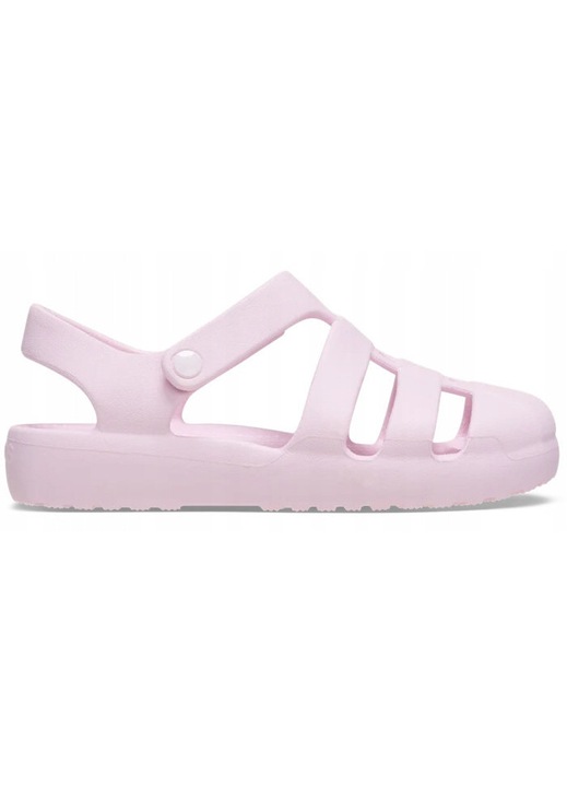 Crocs, Sandale pentru Copii Velcro, Classic Fisherman 210625 Kids, Roz