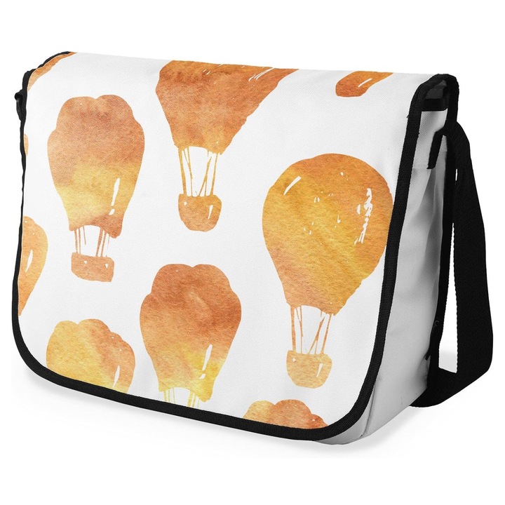 Le Jardin női táska, 29x36cm, geometrikus dizájn, pamut, többszínű