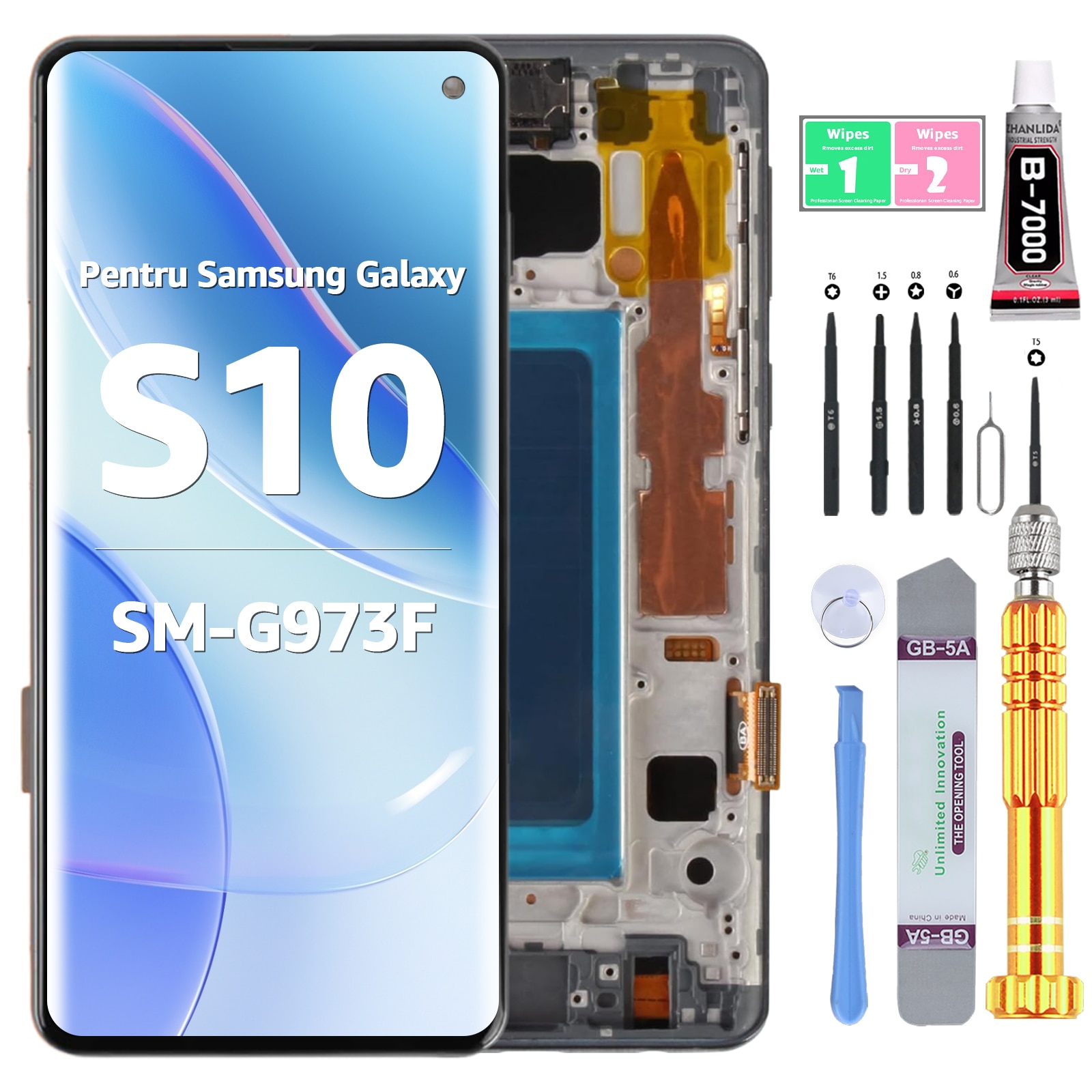Display LCD Pentru Samsung Galaxy S10 SM-G973F, Ecran Tactil