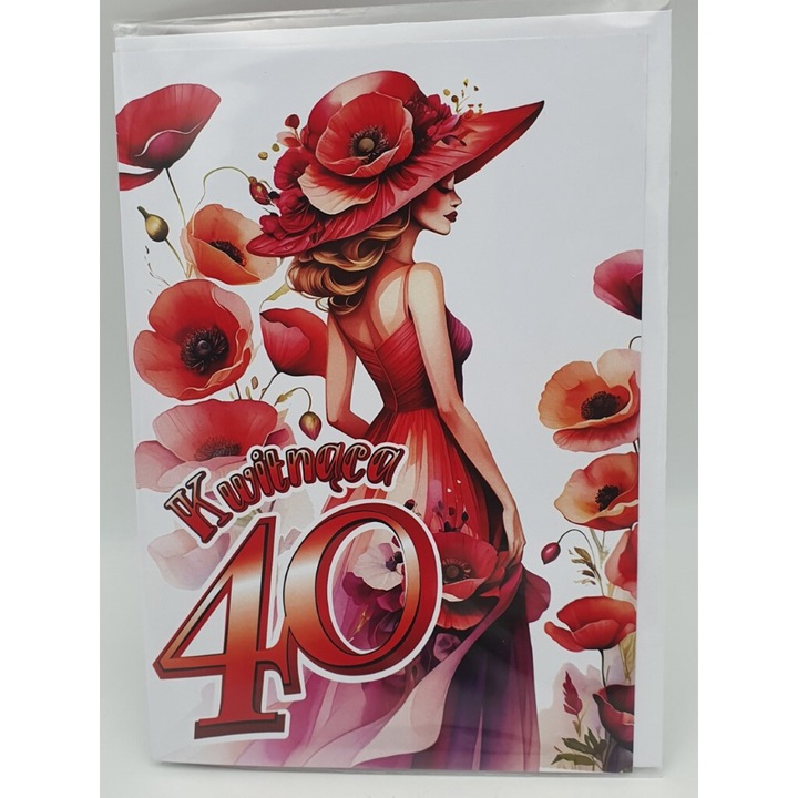 Karnet XL KWITNACA 40-STKA KXL-202, üdvözlőlapok, AARON-humor