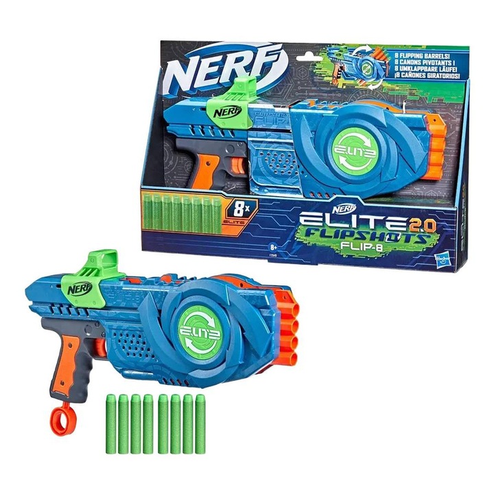 Blaster Nerf Elite 2.0 Flip - Razboinicul Neinvins