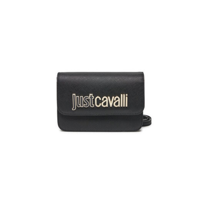 Just Cavalli női táska, 8055054066870, Ökobőr, Fekete