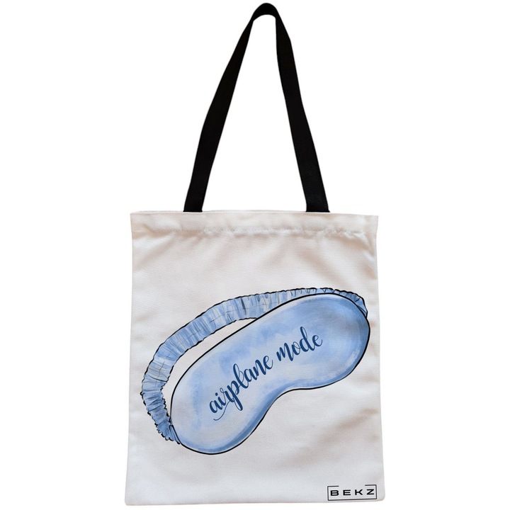 Vászon hordtáska, női, Travel Girl 17, 38x34,5 cm, fehér, BEKZ