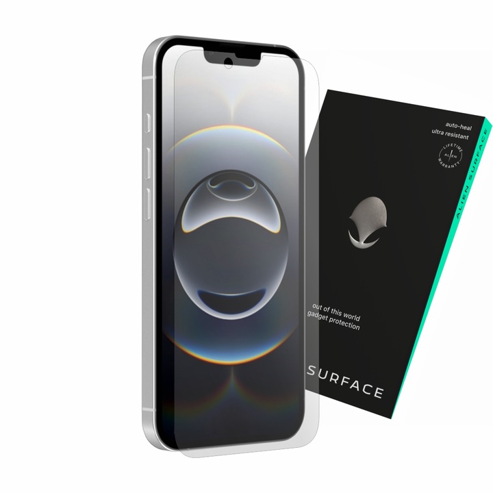 Védőfólia az Apple iPhone 16e készülékhez, képernyővédő, tokokkal kompatibilis, Alien Surface