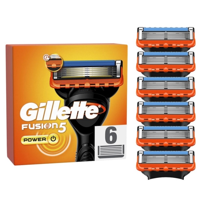 Gillette Fusion Power borotvaalkatrészek, 6 db