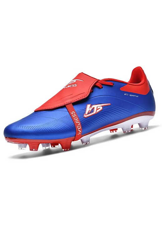 Ghete de fotbal MBrands 8.7 cu crampoane din plastic FG, Albastru
