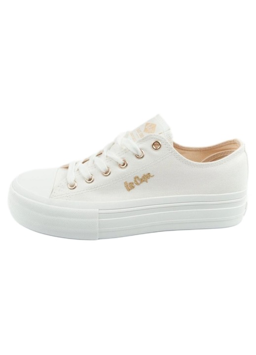 Дамски обувки, Lee Cooper, Lcw-25-02-3289La, Синтетичен материал, Текстил, Среден размер, Лайфстайл, Удобни, Високо качество, Бял