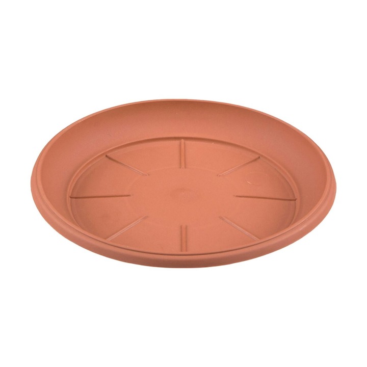 Farfurie Ghiveci Virágcserép, Műanyag, Terrakotta, Átmérő 37cm, Magasság 4.5cm, COMSTO IT & E- COMMERCE ®