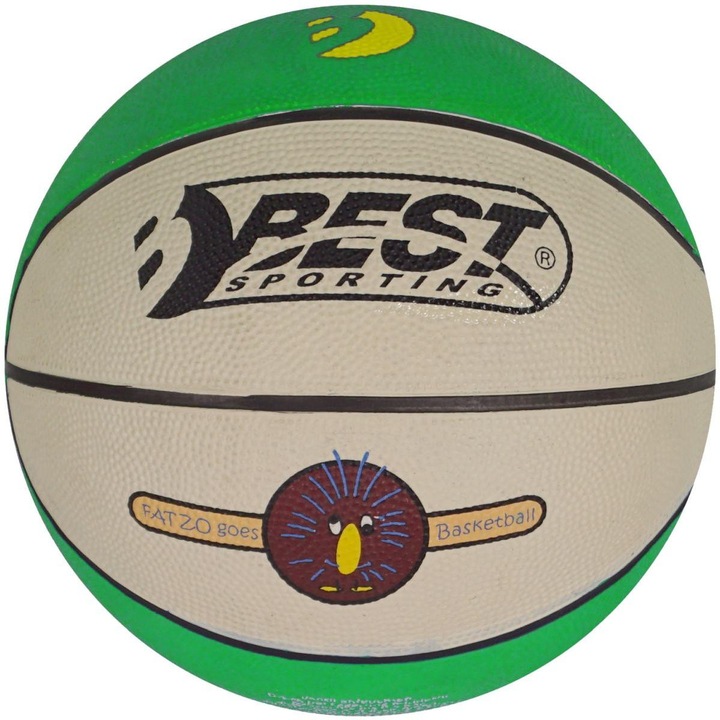 Minge de baschet set Mini Best Sporting, verde, dimensiune 3, pentru incepatori 4-8 ani