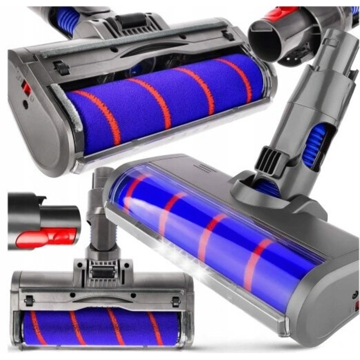 LED четка GERMAN, За DYSON V7 V8 V10 V11 V15, Мека