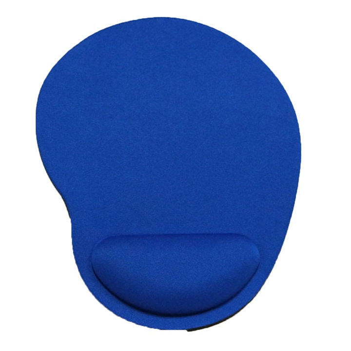 Mousepad ergonomic cu suport pentru incheietura, Zeaicos, negru, 23x18x2cm