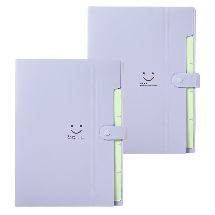 Комплект от 2 папки, лилави, A4