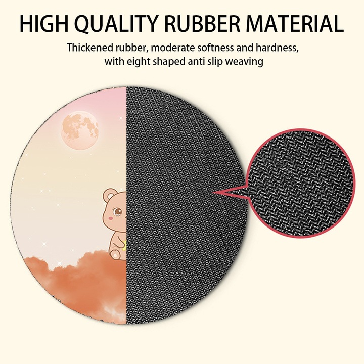 Mouse Pad Rotund, Zeaicos, Multicolor, 25x25cm