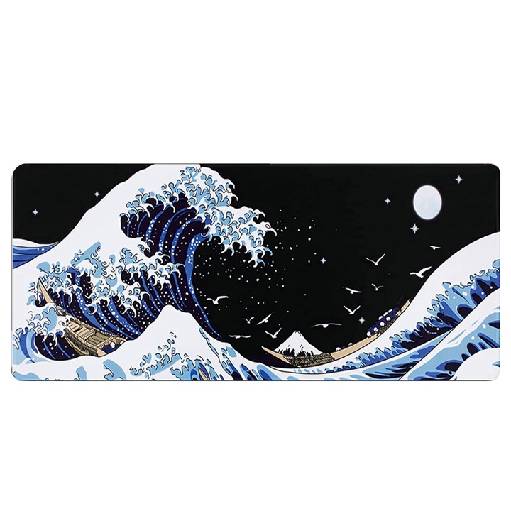 Mouse Pad Anime, Zeaicos, 400mm x 900mm, multicolor, 2mm grosime, antiderapant