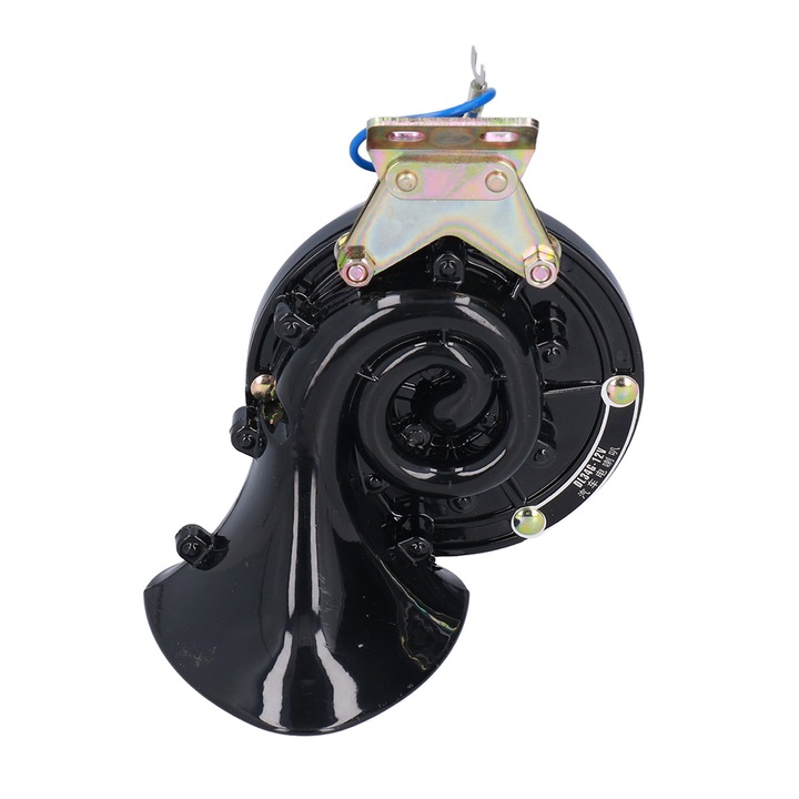 Claxon electric impermeabil, sunet puternic, interior metalic, suprafata ABS, pentru masini, camioane, motociclete, barci