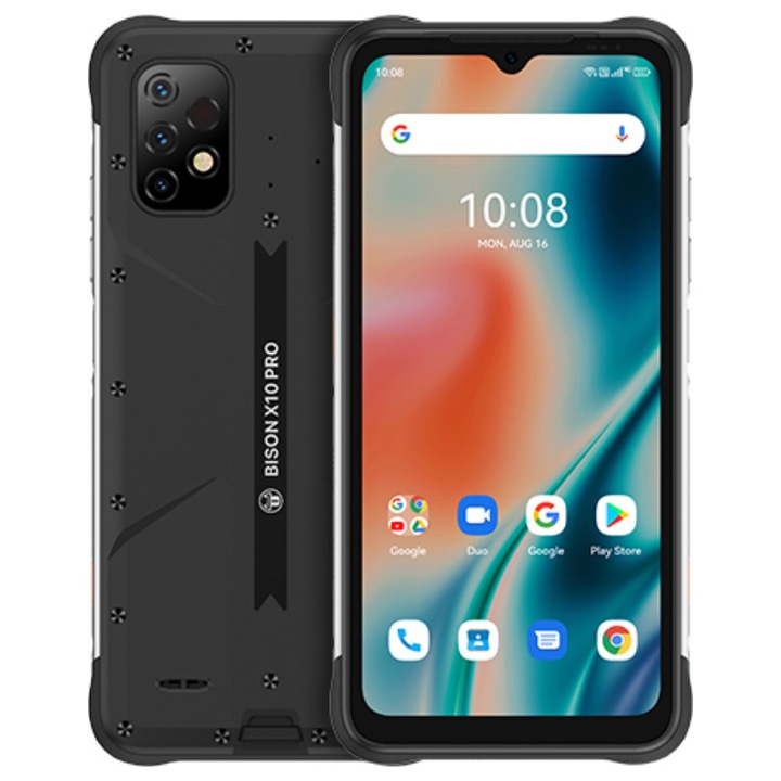 Мобилен телефон UMIDIGI BISON X10 PRO Черен, 6.53", 4GB RAM, 128GB ROM