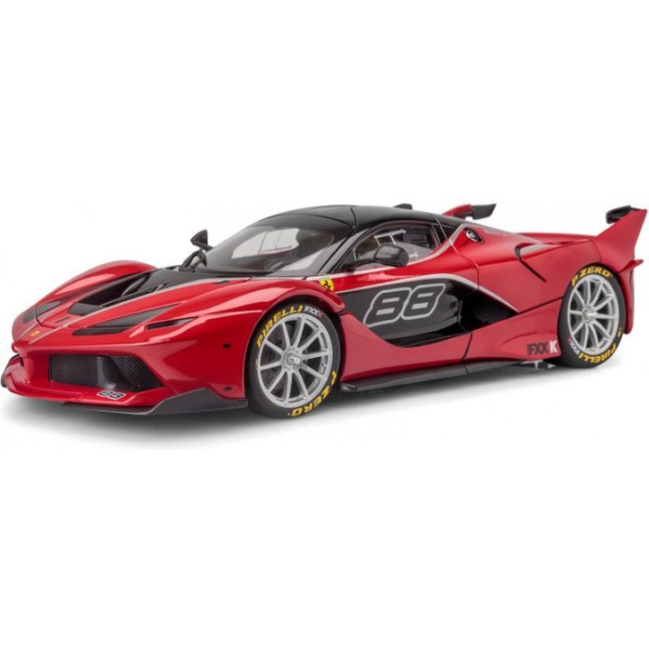 Bburago: Ferrari FXX-K fém autómodell 1/18 - fekete vagy piros