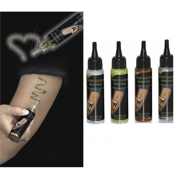 Csillogó testfesték színenként