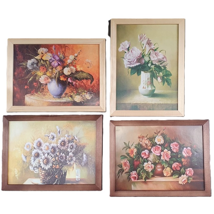 Tablou cu flori, goya-obrazy, 18x24cm, set mix de modele