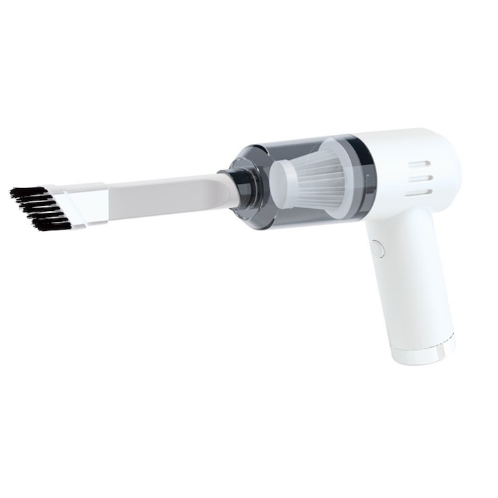 Aspirator portabil 3 in 1, cu aer comprimat, reincarcabil, 6000 mAh, negru