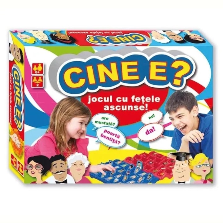 Настолна игра "Познай кой е?", 2 играча, възраст 6+, многоцветна