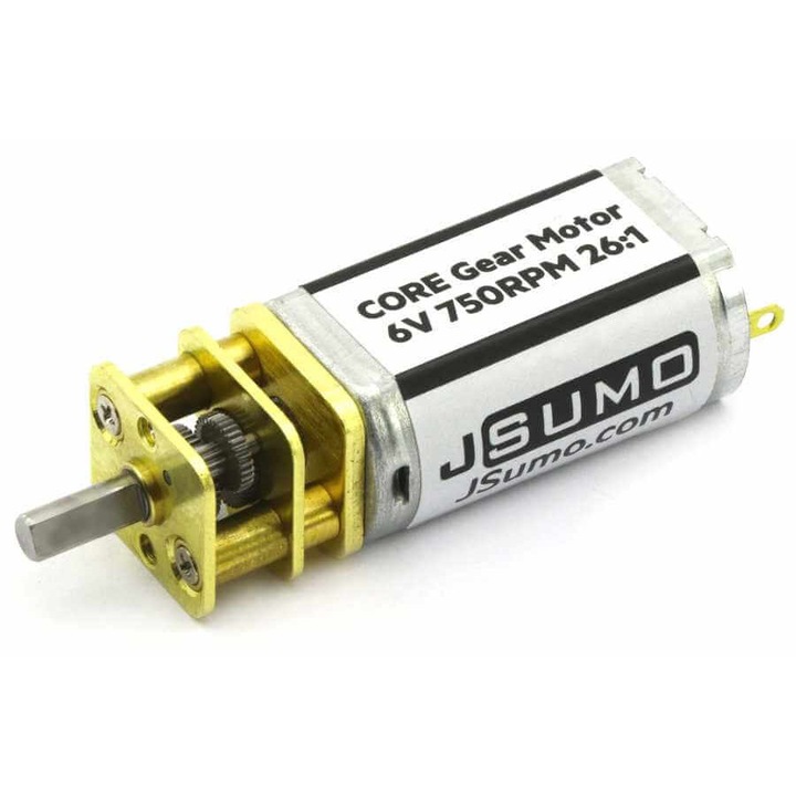 Motor DC, Core Gear, GA12, N20, 6V, 750rpm